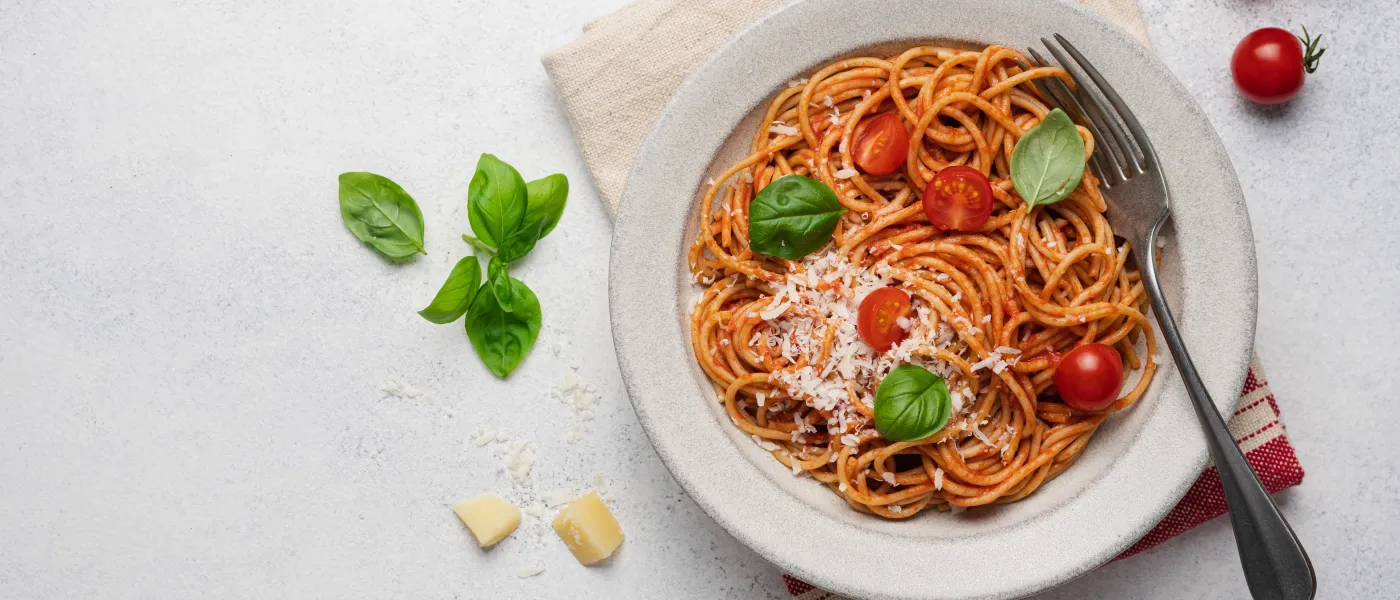 Spaghetti integrali ai tre pomodori